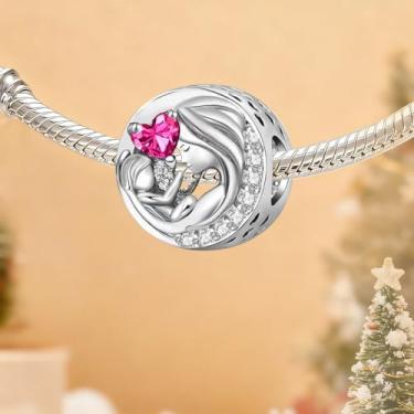 Imagem de 1 peça prata elegante árvore da vida berloque contas adequadas para mulheres, faça você mesmo e roupa diária combinando joias decoração presente para mamãe, 11.1mm, Prata, Sem Pedra Preciosa