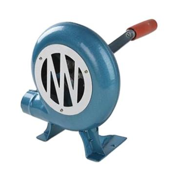 Imagem de Stgfyxgs Ventilador manual sem fio mini soprador de ar com manivela para piqueniques, churrascos e forjas.