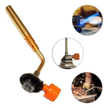 Imagem de Bico Maçarico Portátil Fino Regulável Para Cartucho 150mm Culinário - 