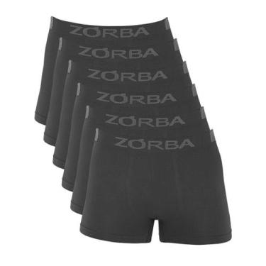 Imagem de Kit 6 Cuecas Zorba Boxer Extreme Sport sem Costura Microfibra 836 Chum