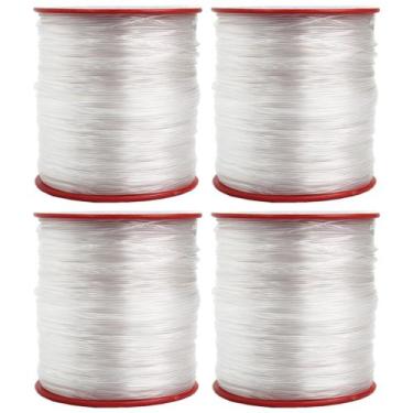 Imagem de Linha Fio de Nylon Incolor Resistente 1.0mm Para Artesanato Bijuteria 