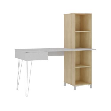 Imagem de Mesa para Computador com 1 Gaveta Chipre Terrazza Carvalho 