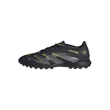 Imagem de adidas Tênis unissex Pro Turf, Preto/carbono/limão lúcido, 10 Women/9 Men