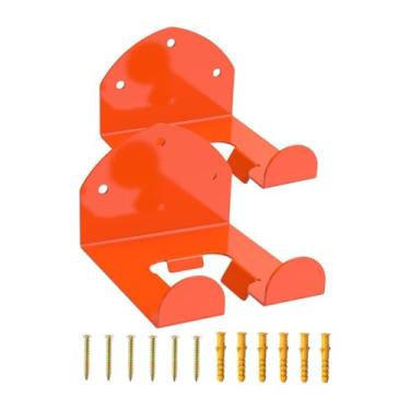 Imagem de Gralara 2Pcs Ferramentas de jardinagem Ganchos de armazenamento Organizador Ferramentas elétricas Montagem na parede Oficina Armazenamento Suporte de