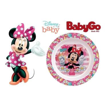 Imagem de Prato Bowl 18x18 Decorado Minnie Disney Baby Babygo 01296