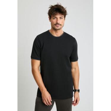 Imagem de Camiseta Docthos Relaxed Fit Manga Curta Texturizada, 003 preto, M
