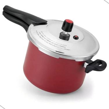 Imagem de Panela De Pressão 4,5 Litros Antiaderente Cor Vermelho