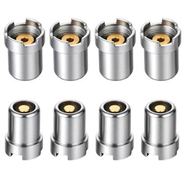 Imagem de LXUEJIE 8 peças de conversor de parafuso de rosca de aço inoxidável 510, acessórios de conector para conectar ferros de solda para reparo de placa de circuito