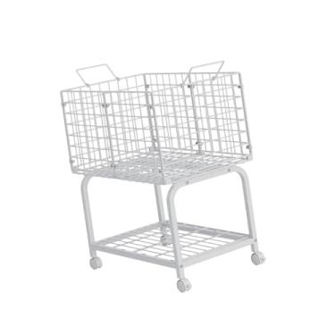 Imagem de FytStycale Carrinho de roupa suja com rodízios, organizador multifuncional, grande capacidade para banheiro comercial