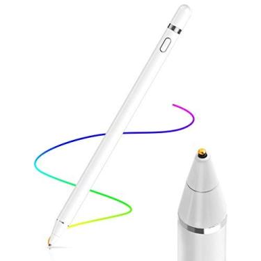 Imagem de AICase Caneta Stylus ativa de 1,45 mm de alta precisão e ponto de sensibilidade, compatível com celular, iPad Pro, iPad Air 2, tablets, funciona em iOS e Android com tela sensível ao toque capacitiva