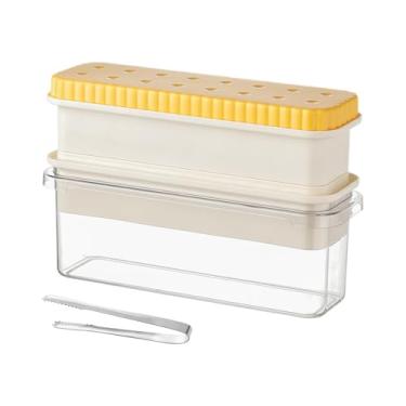 Imagem de Bandejas de gelo para freezer com tampa – caixa para máquina de gelo com tampa | Acessórios de barra de silicone de grau alimentício para uísque, tequila, vodca, bebidas frias, bebidas