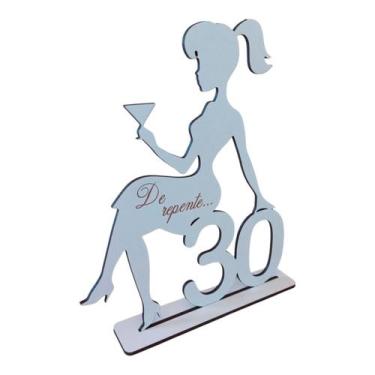 Imagem de 15 Centro De Mesa De Repente 30 Aniversário Lembrança Mdf - Criativa