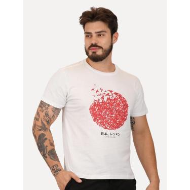 Imagem de Camiseta Reserva Masculina Japão Lição Branca-Masculino