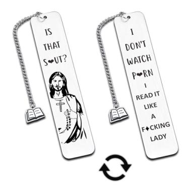 Imagem de Is That Smutt Jesus Marcador de livros - Stuffers para adultos, marcadores de livro para ela, marcadores de livro para mulheres e homens, acessórios de booktok, presentes assustadores para amigos do