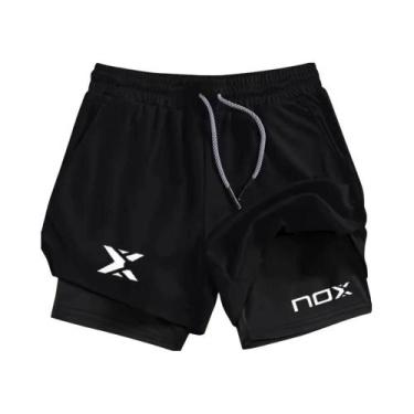 Imagem de Shorts Masculinos Respiráveis De Secagem Rápida Para Padel, Tênis, Cor