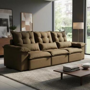 Imagem de Sofá Nicarágua 3,00mts Retrátil e Reclinável Molas Ensacadas - Bressia