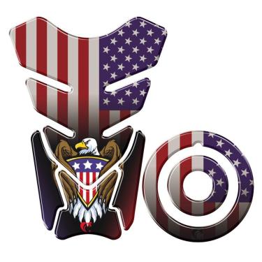 Imagem de Adesivo Protetor Tanque E Bocal Moto Yamaha Usa Azul