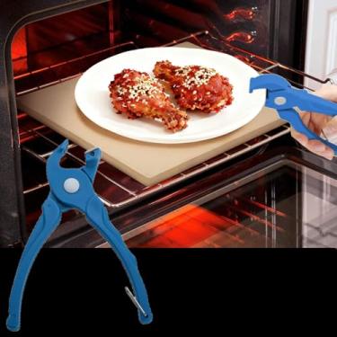 Imagem de Clipes de suporte de tigela antiqueimadura, pinça de panela quente, prato quente ou tigelas com comida para fora do forno de micro-ondas instantâneo