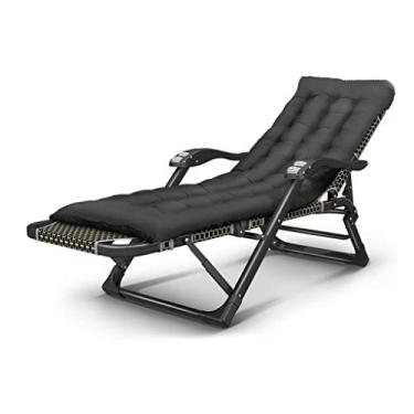 Imagem de YYBOES Espreguiçadeiras, conjuntos de móveis de jardim resistentes, espreguiçadeiras, cadeiras de jardim de acampamento, cadeiras dobráveis reclináveis à prova d'água, espreguiçadeiras de metal para