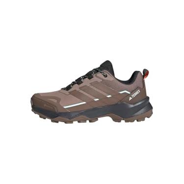 Imagem de adidas Tênis de caminhada feminino Terrex Skychaser Ax5 Gore-tex, Trace Brown/Earth Strata/Semi Impact Orange, 41