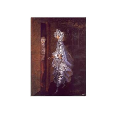 Imagem de Zeichn8u Remedios Varo Canvas The Gathering Posters Wall Art Surrealism Home Decor Remedios Varo impressões artísticas pinturas sala de estar quarto presente decoração de parede 100 x 70 cm (39 x 28