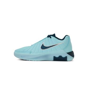Imagem de Nike Tênis de basquete infantil Lebron Witness Ix, Glacier Ice/Armory/Navy/Glacier Blue, 3.5 Big Kid
