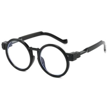 Imagem de Óculos de Sol Redondos Estilo Punk Feminino UV400 Masculino Lentes Degradê Transparentes para Esportes ao Ar Livre, Corrida e Ciclismo, Preto e Transparente
