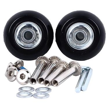 Imagem de Acouto 2 Peças de Rodas de Bagagem Silenciosas - 360 Graus Girando Rodízios Fortes de Borracha e Metal para Malas Com Parafusos de Fácil Substituição - Malas de Viagem Perfeitas Com Desempenho (#12)
