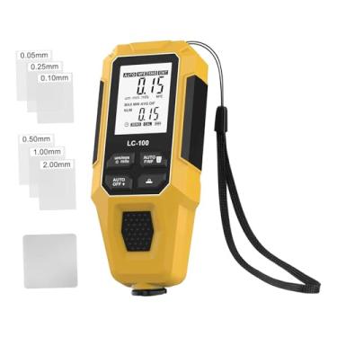 Imagem de Milageto Ferramenta de medição de espessura de tinta para carros, testador de revestimento para fabricação de metal, Amarelo