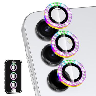 Imagem de Avocase Protetor de lente para câmera Samsung Galaxy A16, capa de lente de vidro temperado com anel de metal individual, [forte adsorção] Capa de lente transparente HD ultrafina resistente a arranhões