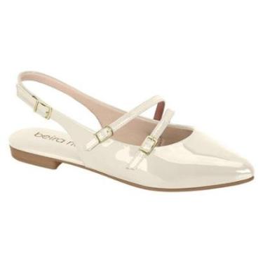 Imagem de Sapatilha Fem. Verniz Slingback Bico Fino Beira Rio 41341012-Feminino