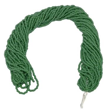 Imagem de Contas de semente de vidro 11/0 Checas - 12 fios de novelos, total de 10 cores (verde brilhante)