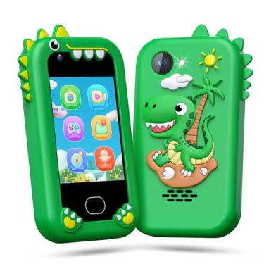 Imagem de Smartphone de brinquedo Lpare Kids 2,8" com câmera dupla de 32 GB - La