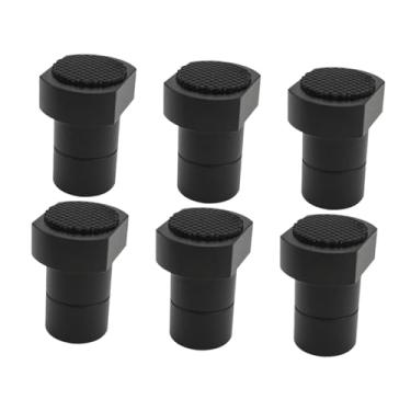 Imagem de Generic Conjunto de 6 peças de pinos de, batente de posicionamento para trilho T de aplainamento em mesa, Preto 19mm