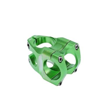 Imagem de Guidão curto de alumínio para downhill, modelo riser tube, para mountain bike, dimensões 28,6 * 31,8 * 35mm. Acessórios para ciclismo.(Green)