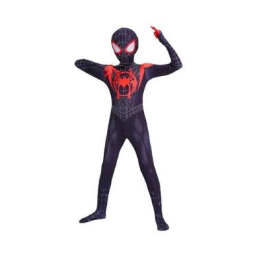 Imagem de Fantasia De Homem-Aranha Miles Morales Para Crianças, Macacão De Super