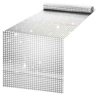 Imagem de Caminho de mesa de festa de discoteca, 30,5 x 274,3 cm, toalha de mesa de discoteca com glitter dos anos 70 e 80, decorações de mesa para festa de aniversário retrô dos anos 70, dança, casamento