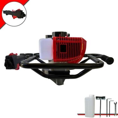 Imagem de Perfurador de Solo Perfuratriz Sem Broca Anmax GD520-B À Gasolina 52cc 2,2HP 7.000rpm Motor 2 Tempos Profissional de Alta Performance