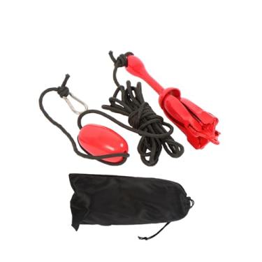 Imagem de WFLNHB Conjunto de âncora dobrável vermelho de 3,2 kg para barcos pequenos, caiaques, canoas