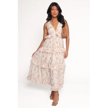 Imagem de Petal & Pup Vestido feminino Willis Maxi Rosa Floral, Rosa floral, G