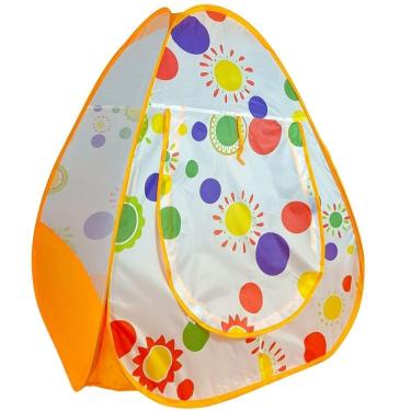 Imagem de Barraca Tenda Infantil Laranja Toca Cabana Crianças Castela