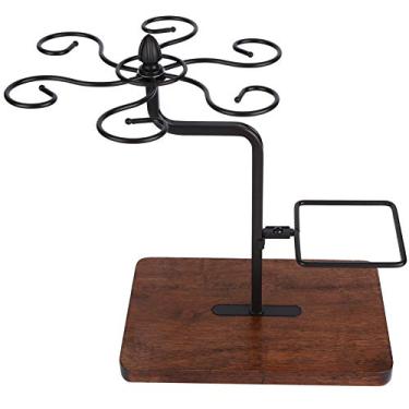 Imagem de LiebeWH Suporte de Vidro para Secagem de Vinho, Bancada, Decantador, Copo, Garrafa, Armazenamento, Cozinha, Bar, Decoração de Mesa, Artístico, Elegante, Autônomo, Prateleira, Organizadores de