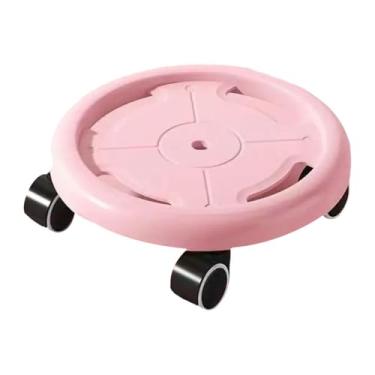 Imagem de oshhni Roda de Disco Abdominal com Rodas Deslizantes, Exercitador Abdominal Multifuncional com Placa Antiderrapante para Músculos Abdominais, para Homens e, Rosa
