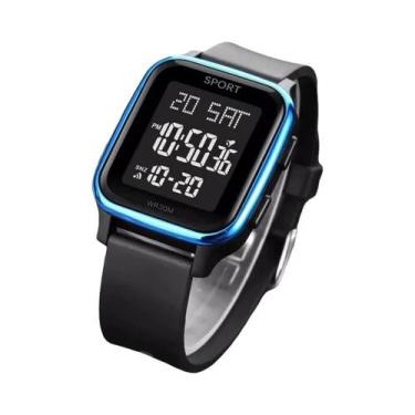 Imagem de Relógio Esportivo Digital LED Ultra Fino À Prova D'Água Para Homens YI