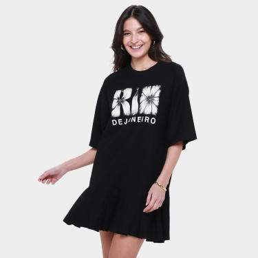 Imagem de Vestido Curto Farm Pregas do Rio Flor-Feminino