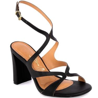 Imagem de Sandália Vizzano Feminina Elegante Moda Original 6550-102 (Preto, BR, Adulto, Numérico, 37)