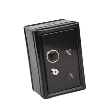 Imagem de KiBcsLic Armário de mesa pequeno, cofre, organizador de mesa criativo e versátil para chaves, joias, cartões, maquiagem e brinquedos, Preto