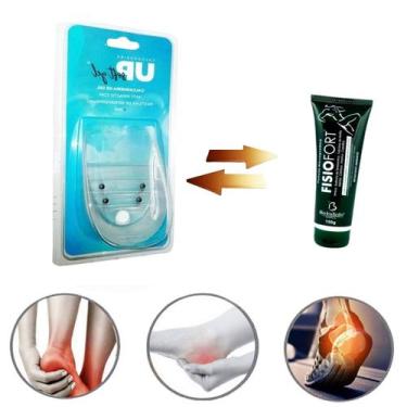 Imagem de Calcanheira De Gel Magnética Anti Impacto + Pomada Fisiofort - Therapy