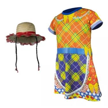 Imagem de Vestido Festa Junina Feminino Com Chapéu ( dos 2 a 9 anos ) - SGB Moda