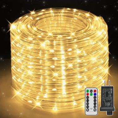 Imagem de Luzes de corda LED Ccinny 15m com controle remoto IP68 à prova d'água